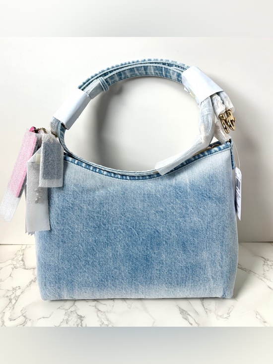 ❌SOLD❌ New Coach Laurel Shoulder Bag in Loved Denim with Charms 2026 - Picture 5 of 13